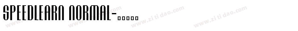 Speedlearn Normal字体转换